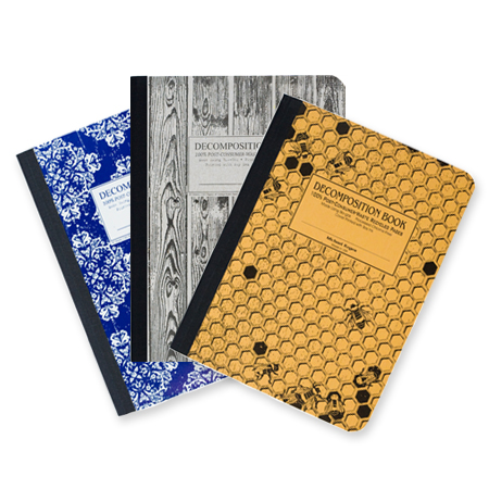 Check out this Decomposition Notebook made in Brooklyn, NY by Michael Roger. Purchase to store your brilliance in 100 percent post consumer waste and support 4 American workers. Gets you 280 Boom™ Points.